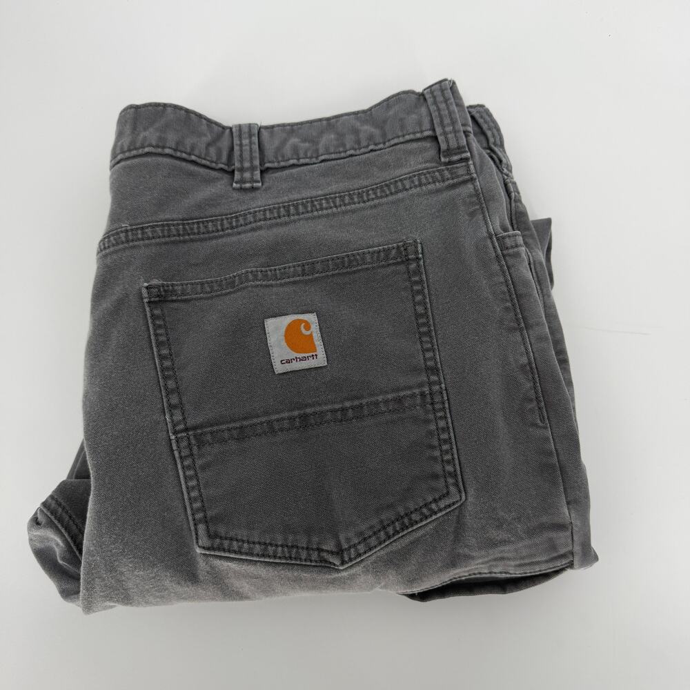 Carhartt Cargo Pants Mens 40X30 (38x28 ACTUAL) Gray Relaxed Fit Workwear